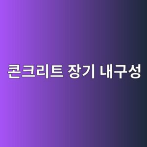 콘크리트 장기 내구성 평가기법 비교 3 ecbd98ed81aceba6aced8ab8 ec9ea5eab8b0 eb82b4eab5acec84b1 1785136498