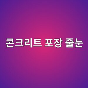 콘크리트 포장 줄눈 실링재의 역할과 손상 원인 2 콘크리트 포장 줄눈 사진1