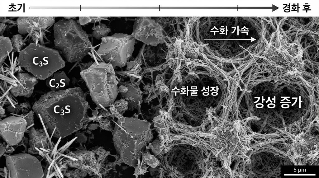 등온열량계로 시멘트 수화반응 속도와 발열 특성을 분석하는 원리 3 Cement microstructure hydration … 20260928211251