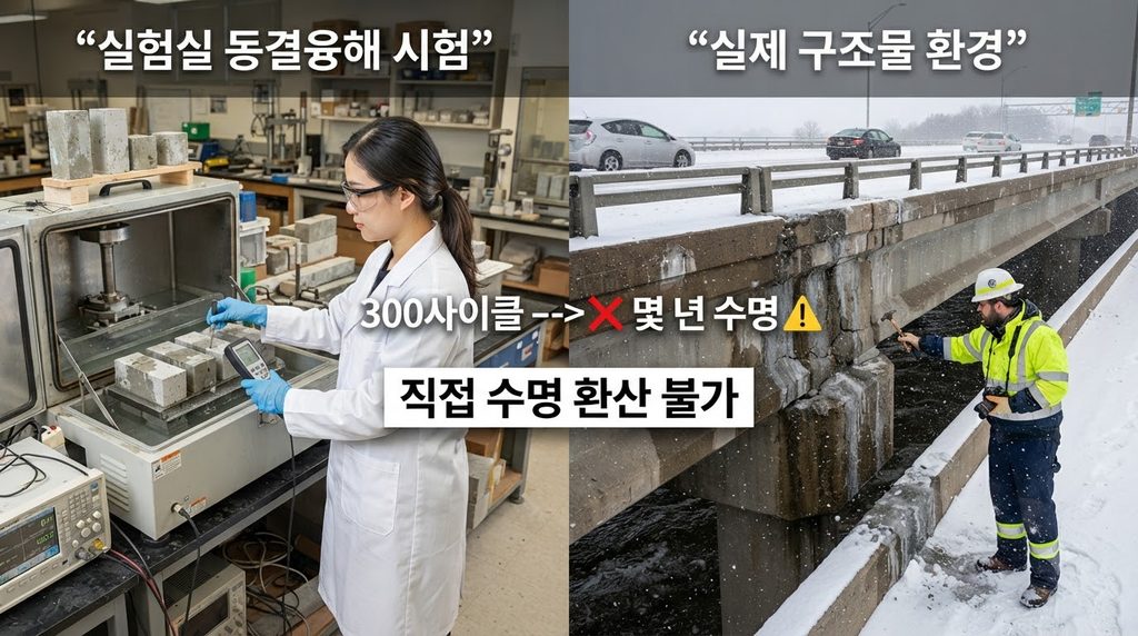 공진주파수 시험으로 콘크리트 동탄성계수와 내부 손상을 평가하는 원리 7 Comparing concrete test and bridge 20260927020325