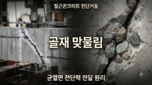 콘크리트 골재 맞물림 사진1