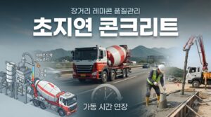초지연 콘크리트 응결 제어 사진1
