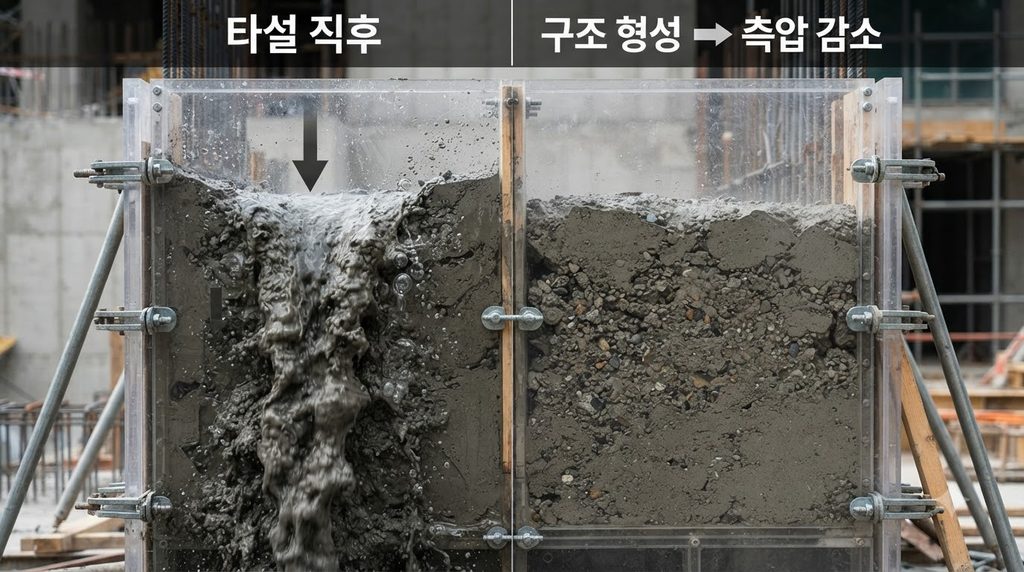 거푸집 측압에 영향을 미치는 굳지 않은 콘크리트의 틱소트로피 특성 2 Concrete pressure inside formwor… 20260924000815