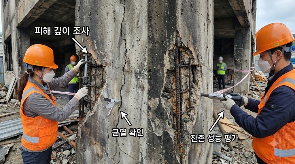 Experts inspecting fire damaged … 20260916224858