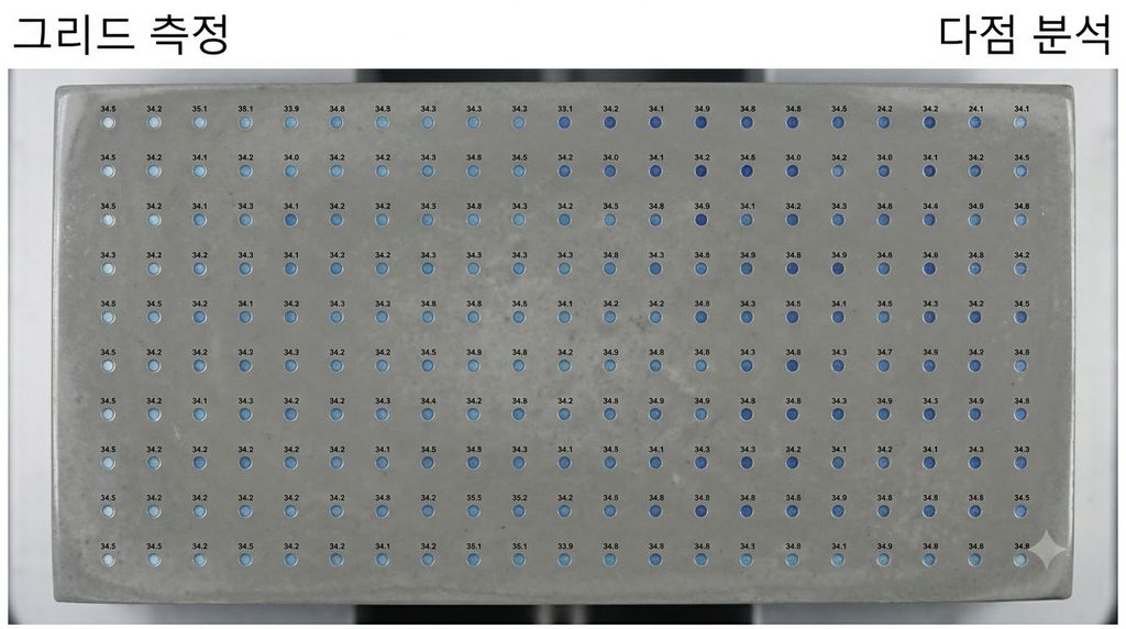 시멘트 페이스트의 나노경도와 탄성계수를 평가하는 나노인덴테이션 시험 원리 4 Grid pattern measurement and ana… 20260916232142