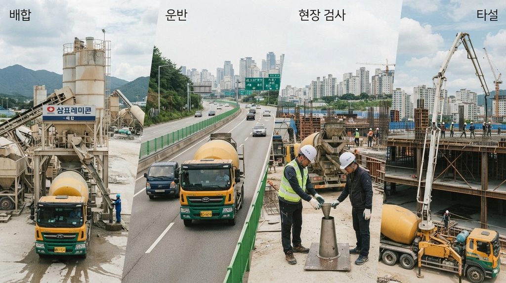 초지연 콘크리트의 응결 제어 원리와 장거리 운반 적용 방법 7 Ready mixed concrete production … 20260928202419