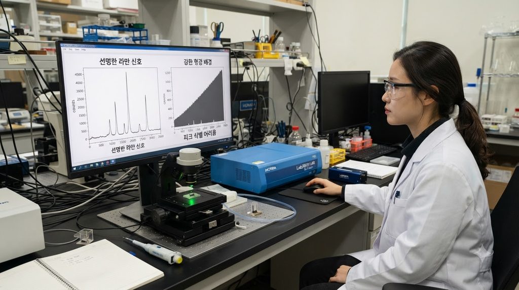 Researcher analyzing Raman spect… 20260927021058