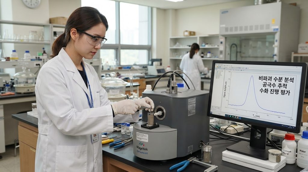 Researcher inserting cement samp… 20260928221357