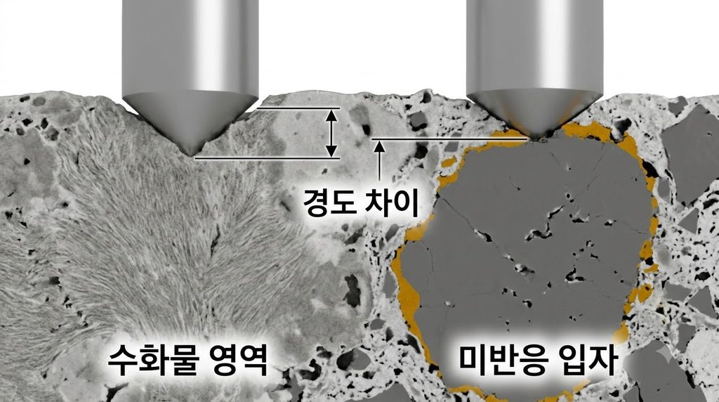 시멘트 페이스트의 나노경도와 탄성계수를 평가하는 나노인덴테이션 시험 원리 5 Scientific visualization of ceme… 20260916232149
