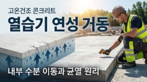 고온 건조환경에서 콘크리트 내부 수분 이동과 열습기 연성 거동 5 열습기 연성 거동 사진1