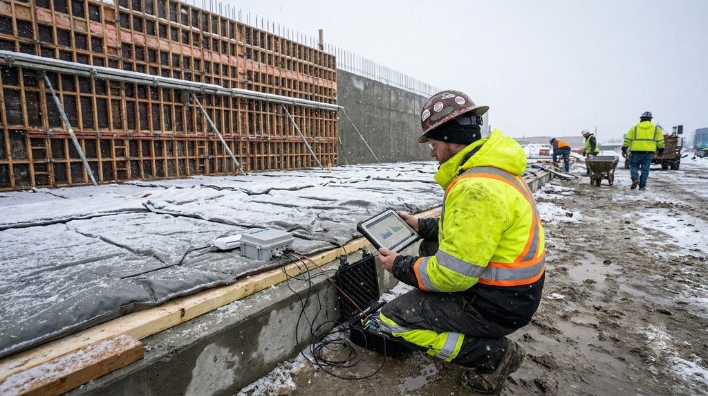 Worker monitoring winter concret… 202609050048