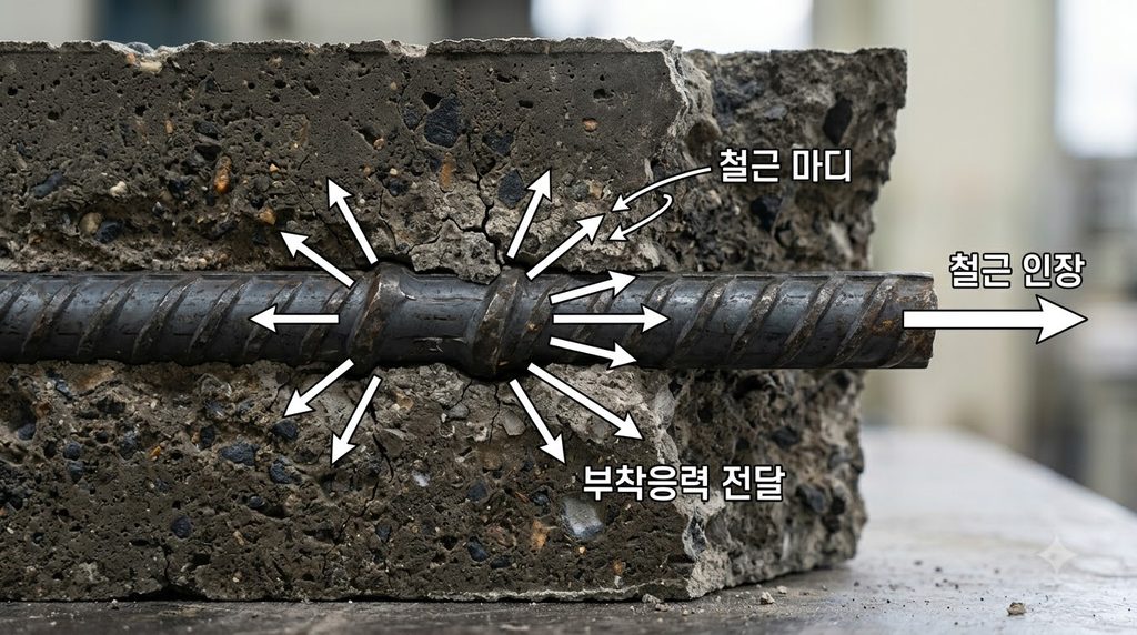 철근콘크리의 균열 폭이 부착응력 전달과 정착성능에 미치는 영향 1 철근 인장력 및 부착응력 전달 20260916220702