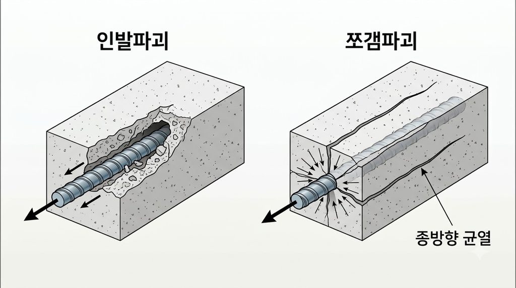 철근콘크리의 균열 폭이 부착응력 전달과 정착성능에 미치는 영향 2 철근콘크리트 시험체 파괴 형태 비교 20260916220705