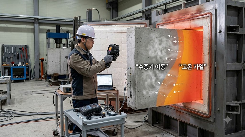 콘크리트 고온 가열 및 수증기이동 20260916224838