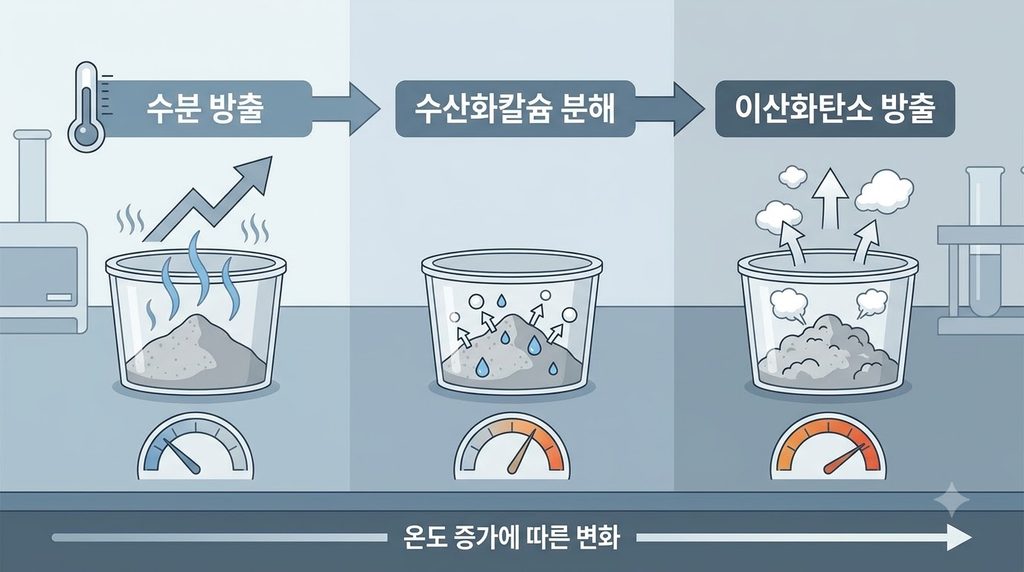 열중량분석(TGA)으로 콘크리트의 수화도와 탄산화 정도를 평가하는 방법 2 콘크리트 분말 시료 온도 변화 20260911221229 1