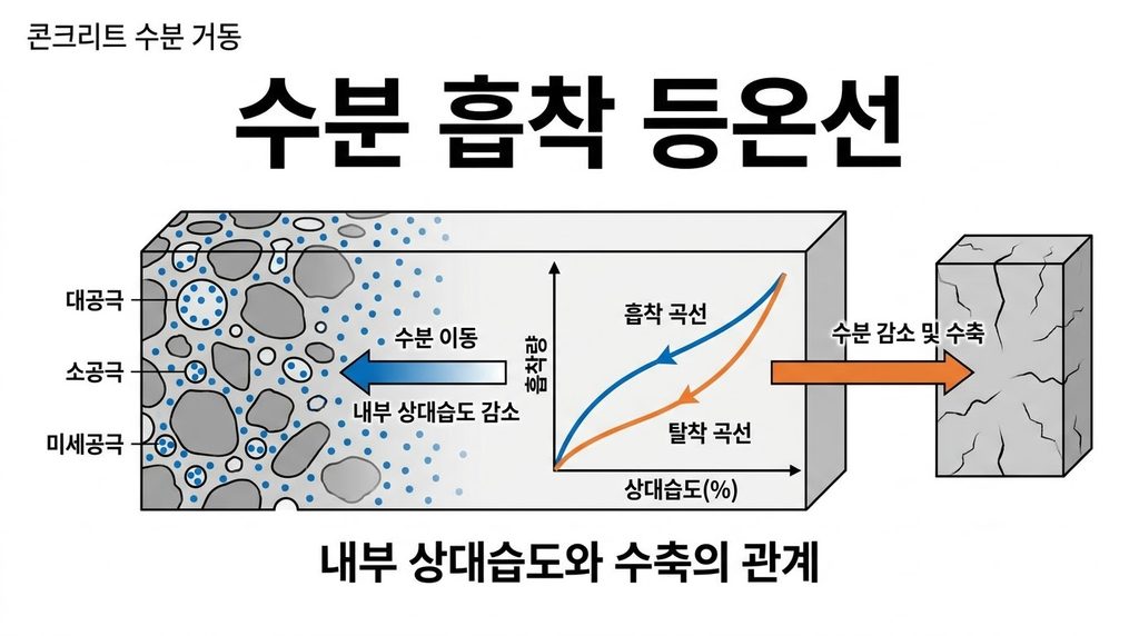 콘크리트의 수분흡착 등온선과 내부 상대습도 변화가 수축에 미치는 영향 6 콘크리트 수분흡착 등온선 분석 20260910232750 2