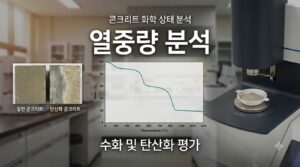 콘크리트 열중량분석 사진1