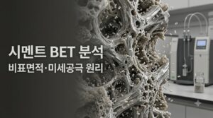 시멘트 BET 분석 사진1