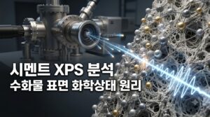 X선 광전자분광법(XPS)으로 시멘트 수화물의 표면 화학상태를 분석하는 원리 3 시멘트 XPS 분석 사진1
