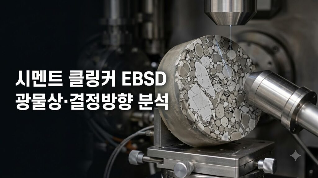 시멘트 클링커 EBSD 분석 사진1